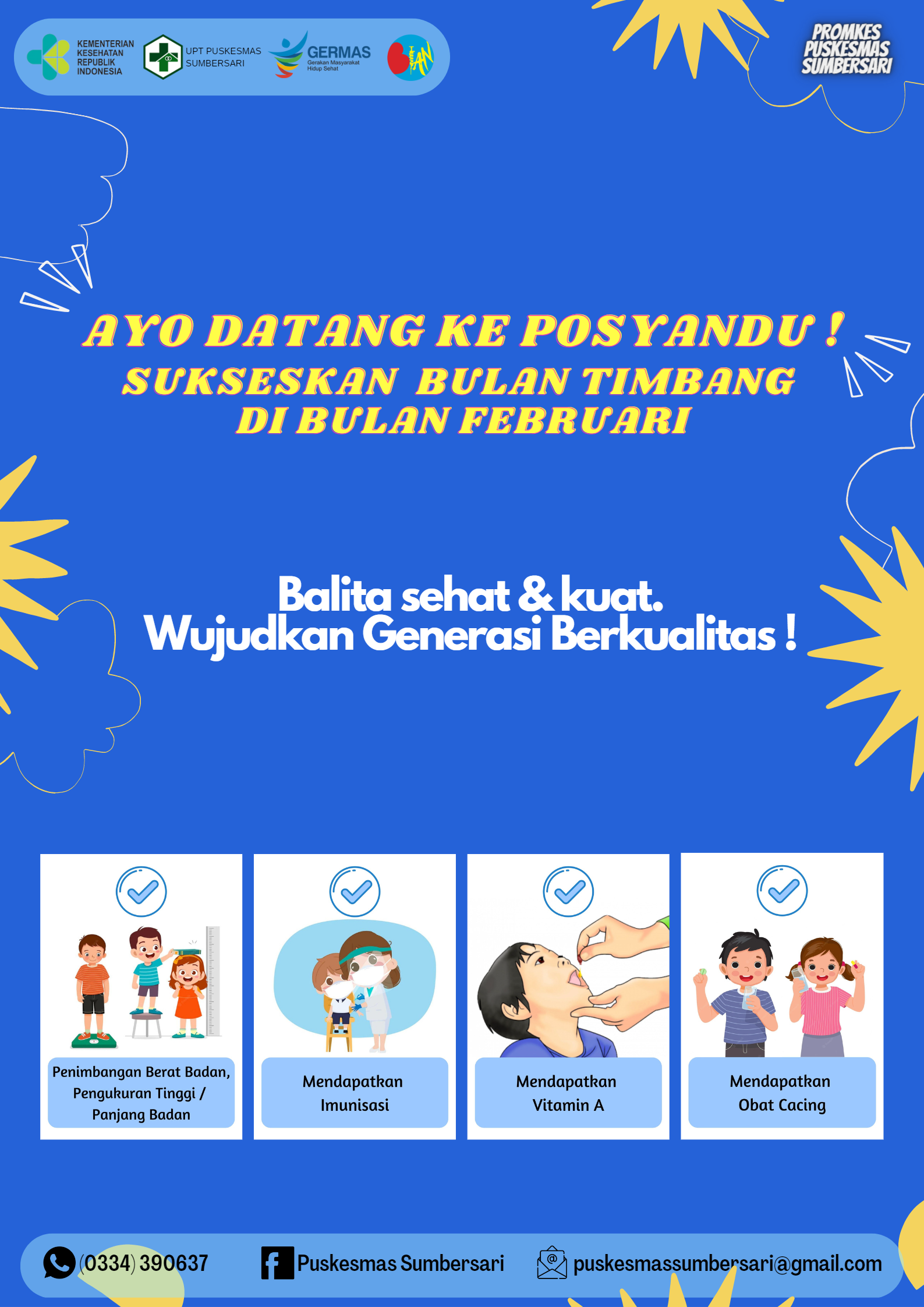 Pelaksanaan Bulan Timbang di Bulan Februari Tahun 2023